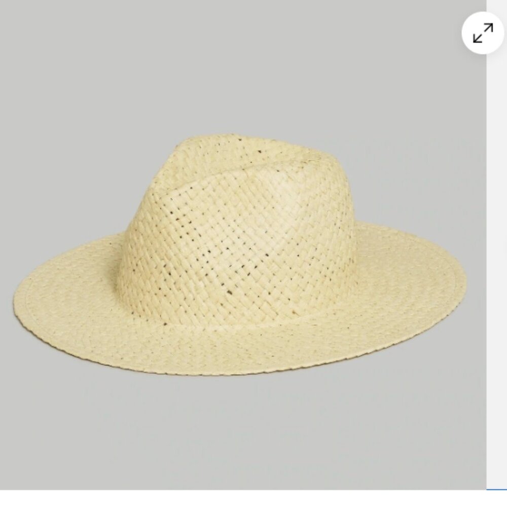 Madewell M/L Woven Straw Hat Dried Straw Lightweight Natural Women's NP779
